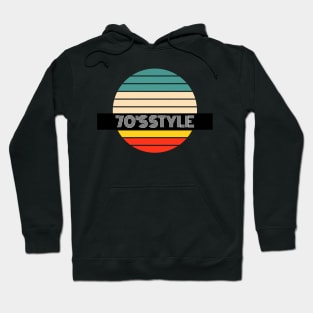 Retro 70’s Style Fashion and Decor (WHITE TEXT) Hoodie